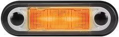 Lampa obrysowa LED żółta z 2 diodami, kabel 2500mm, bez ECE