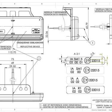 LD 2431 Lampa obrysowa slim XS –