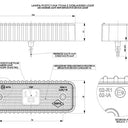 Lampa obrysowa z podkładką gumową ryflowaną LD 539