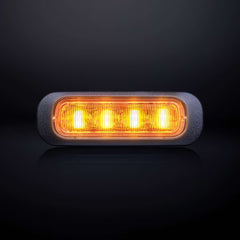Lampa ostrzegawcza Dark Knight 4 LED bursztynowa kierunkowa IP67/IP69K