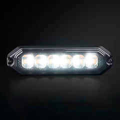 Lampa ostrzegawcza DARK KNIGHT STROBE LIGHT DUO LED - stroboskop bursztynowo-biały IP67/IP69K R10/R65
