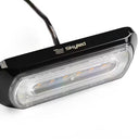 Lampa ostrzegawcza SKYLED 132x51 mm z białym światłem pozycyjnym i stroboskopem pomarańczowym