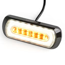 Lampa ostrzegawcza SKYLED 132x51 mm z białym światłem pozycyjnym i stroboskopem pomarańczowym