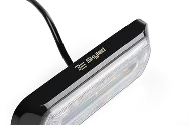 Lampa ostrzegawcza SKYLED 132x51 mm z czerwonym światłem pozycyjnym i stroboskopem pomarańczowym LED