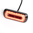 Lampa ostrzegawcza SKYLED 132x51 mm z czerwonym światłem pozycyjnym i stroboskopem pomarańczowym LED