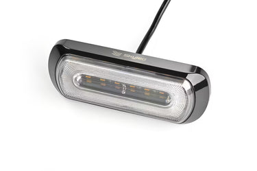 Lampa ostrzegawcza SKYLED 132x51 mm z pomarańczowym światłem stroboskopowym i pozycyjnym (6 LED) R10 R65