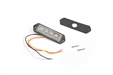 Lampa ostrzegawcza SKYLED 32x110 mm LED stroboskopowa pomarańczowa R10 R65 SAE