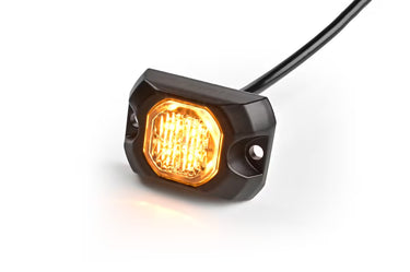 Lampa ostrzegawcza SKYLED 55x37 mm stroboskop pomarańczowy 4 LED R10 R65