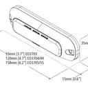 Lampa ostrzegawcza stroboskopowa LED 12/24V pomarańczowa IP67 - ECCO