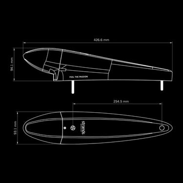 Lampa pozycyjna Torpedo IZE LED SILVER biała/pomarańczowa z światłem ostrzegawczym