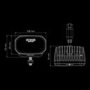 Lampa robocza FOR9T NO-GLARE 30W 10-48V 2600 Lm - skupiona z funkcją pozycyjną