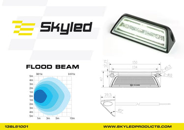Lampa robocza LED SKYLED SCENE SLH 52W 5200lm rozproszona 10-30V