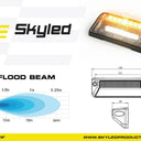 Lampa robocza LED SKYLED SCENE SLH FLASH 10-30V ze światłem ostrzegawczym