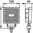 Lampa robocza LED ValueFit S800 12/24V, 800lm, prostokątna