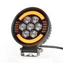 Lampa robocza SKYLED Aura C35F okrągła 9-32V 35W 3500Lm z pozycją pomarańczową/czerwoną i światłem ostrzegawczym R65