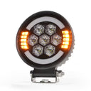 Lampa robocza SKYLED Aura C35F okrągła 9-32V 35W 3500Lm z pozycją pomarańczową/czerwoną i światłem ostrzegawczym R65