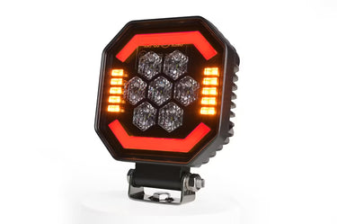 Lampa robocza SKYLED Aura Q35F kwadratowa 9-32V 35W 3500Lm pomarańczowa/czerwona z homologacją R10/R65/R148