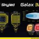 Lampa robocza SKYLED GALAX 32F 9-32V 32W rozproszona z światłem pozycyjnym