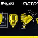 Lampa robocza SKYLED Pictor 45F, 12-48V, 45W, 4200 Lm, światło rozproszone