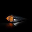 Lampa torpedo 16 LED 24V biały klosz pomarańczowe światło