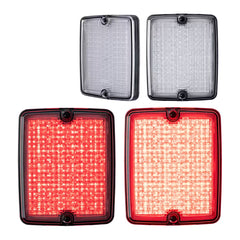 Lampa tylna prostokątna LEDSON Breeze X2 Retro - Pozycja/Stop (klosz przezroczysty)
