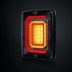 Lampa tylna prostokątna STRANDS FOR9T ILLUSION - światło pozycja/stop/kierunkowskaz