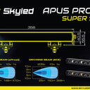 Listwa LED SKYLED APUS PRO 14" (358 mm) 80W super slim z białym i pomarańczowym światłem pozycyjnym