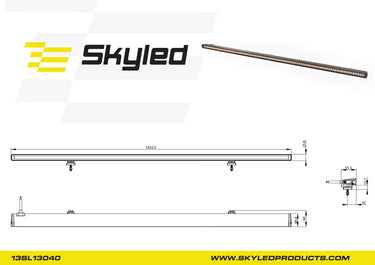 Listwa ostrzegawcza LED SKYLED MONIT 1032mm dynamiczna R65