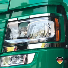 Listwy konturowe reflektorów głównych Scania S i R (2017-) ze stali nierdzewnej