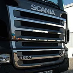 Listwy ozdobne na grill Scania R bez V8