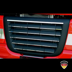Listwy ozdobne ze stali nierdzewnej na dolny grill DAF XF 95/105 (19 szt.)