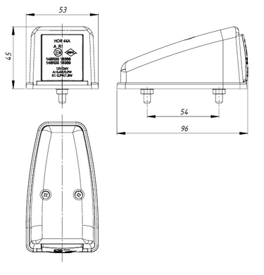 Lampa obrysowa dachowa LD 3111
