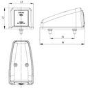 Lampa ozdobna dachowa LD 3112