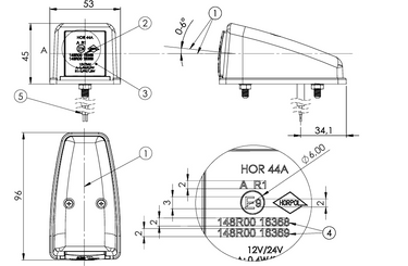 Lampa obrysowa LD 3115/L
