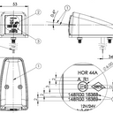 Lampa obrysowa na wysięgniku LD 3116