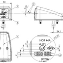 Lampa obrysowa na wysięgniku LD 3117/L