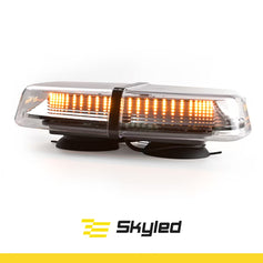 Mini belka ostrzegawcza SKYLED 310 mm na magnesy - pomarańczowe LED 12/24V