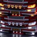 Moduł LED pozycyjny biały zimny/pomarańczowy do reflektora Scania R/S 2016+