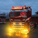 Dodatkowo światła pozycyjne LED białe/pomarańczowe do reflektorów dalekosiężnych Scania R/S 2016-2022