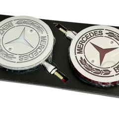 Mysie Uszy LED białe-czerwone MERCEDES 12-24V (para)