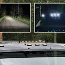 Osłona przeciwsłoneczna Ford Transit Custom / VW T7 z lampami Strands Dark Knight i LED bar Nuuk 20"