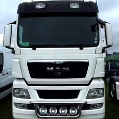 Osłona przeciwsłoneczna MAN TGX/TGA kabina XXL na 2 reflektory Jumbo z zestawem upgrade kit