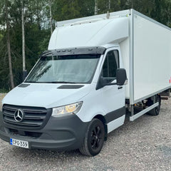 Osłona przeciwsłoneczna na przednią szyję MB Sprinter 2006-2018/2018+ i VW Crafter 2006-2016 z 5 lampami Strands Dark Knight