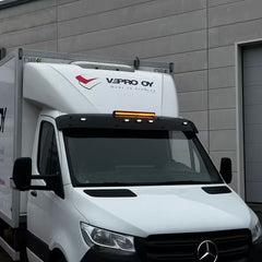 Osłona przeciwsłoneczna MB Sprinter 2006-2018+ VW Crafter 2006-2016 z 5 lampami Dark Knight i ledbarem Strands Nuuk 20"