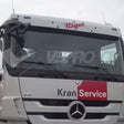 Osłona przeciwsłoneczna Mercedes-Benz Actros MP3 kabina standard z sekcją centralną na reklamę