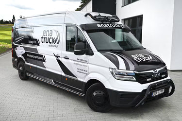 Osłona przeciwsłoneczna na przednią szybę VW Crafter/MAN TGE 2017- z zestawem montażowym