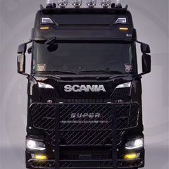 Osłona przeciwsłoneczna TruckKing Classic do Scanii NG S/R 2016+, głębokość 35 cm, 2 wycięcia LEDSON Optoline NGR