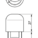 Adapter Górny FI27 Mosiądz Image 2