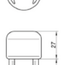 Adapter Górny FI34 Mosiądz Image 2