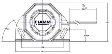 Alarm cofania FIAMM BA87-112 12/24V, 107 dB Image 1